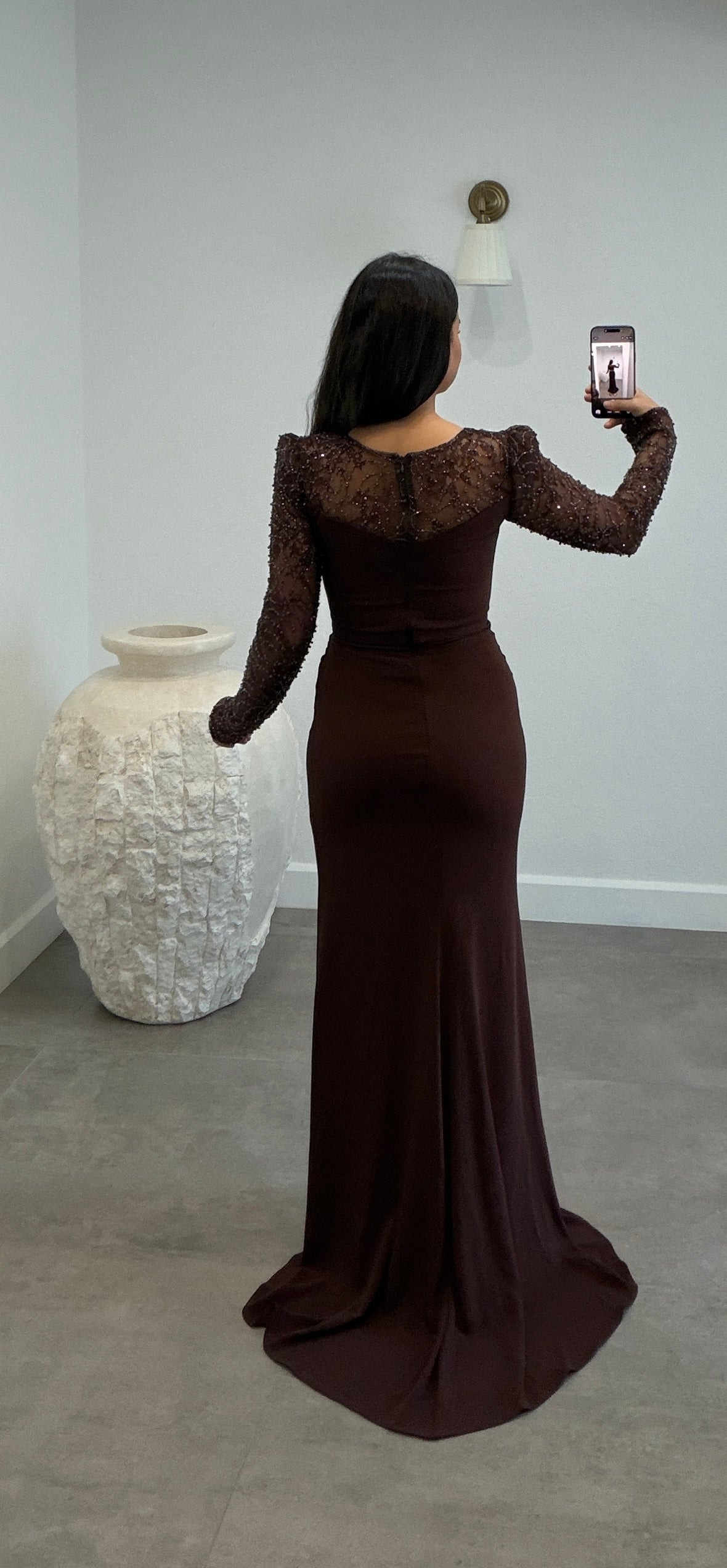 Asrin Dress Brown