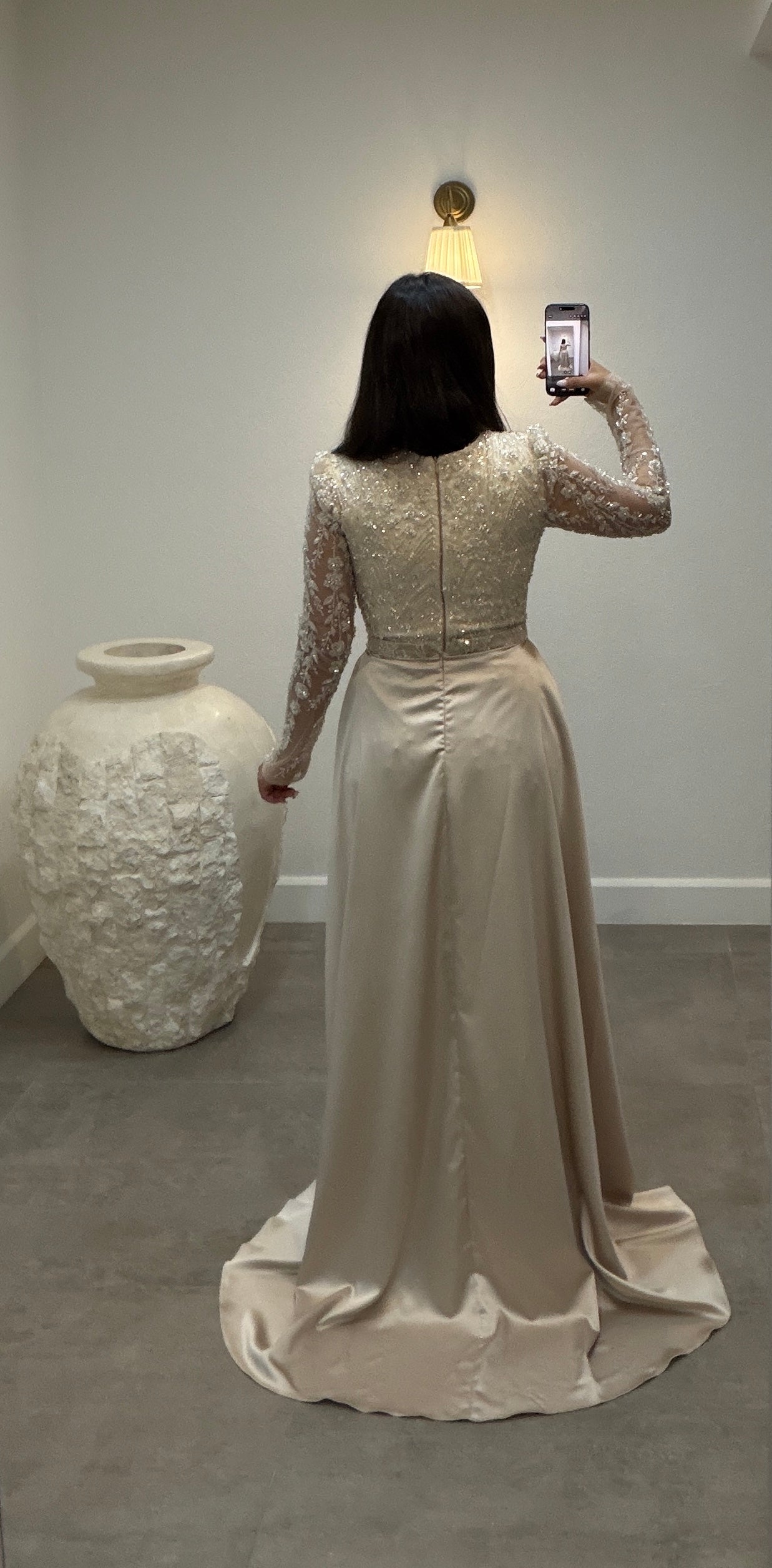 Melinda Dress Beige