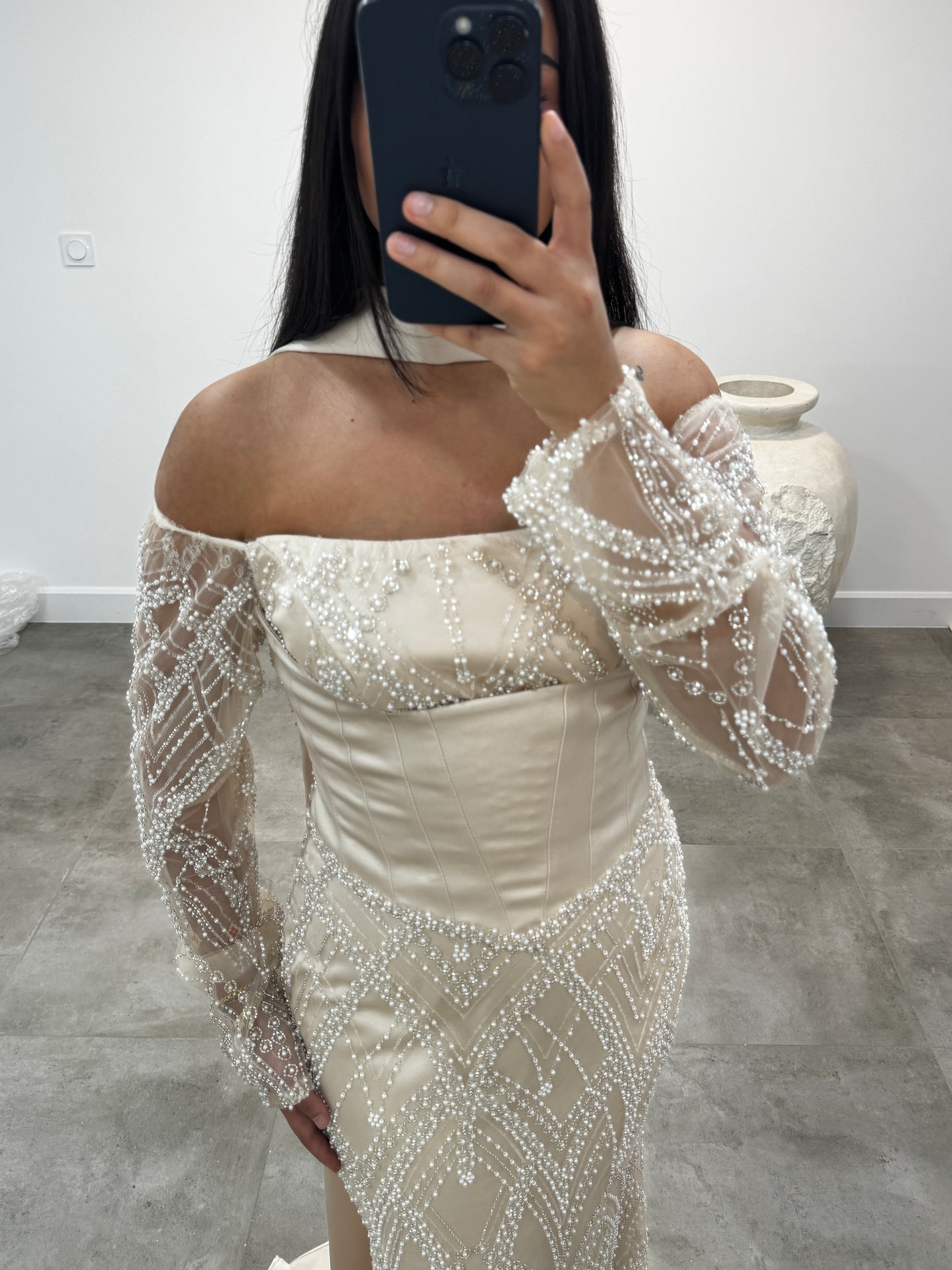 Minai Dress Beige