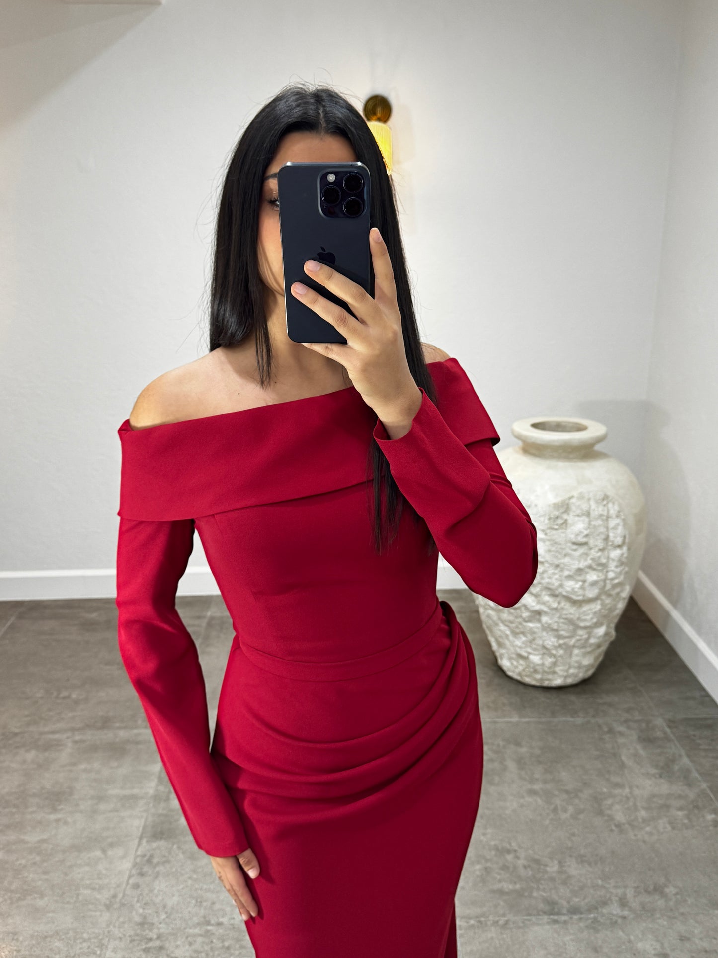 Benitta Dress Red