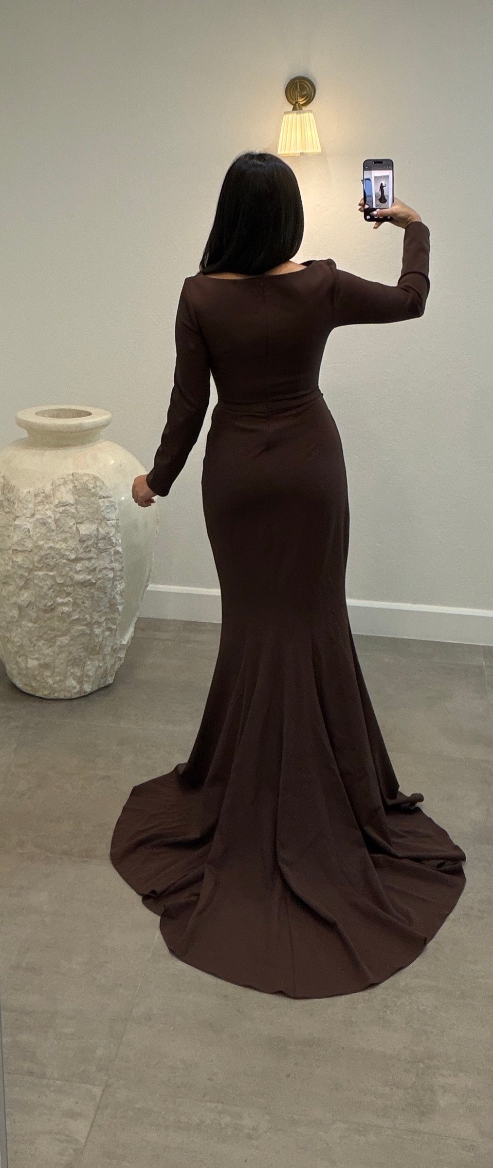 Evlin Dress Brown