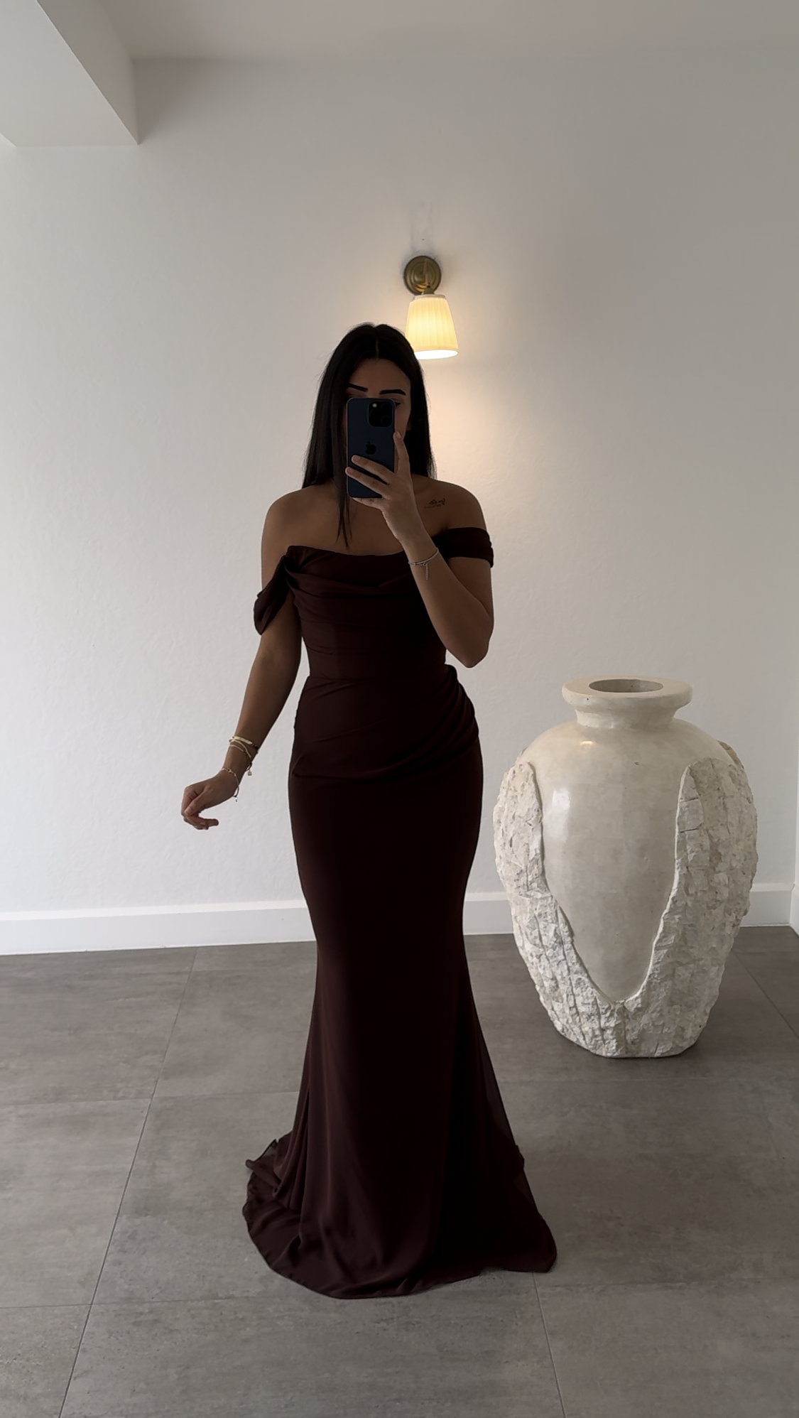 Burgundy Stories Dress