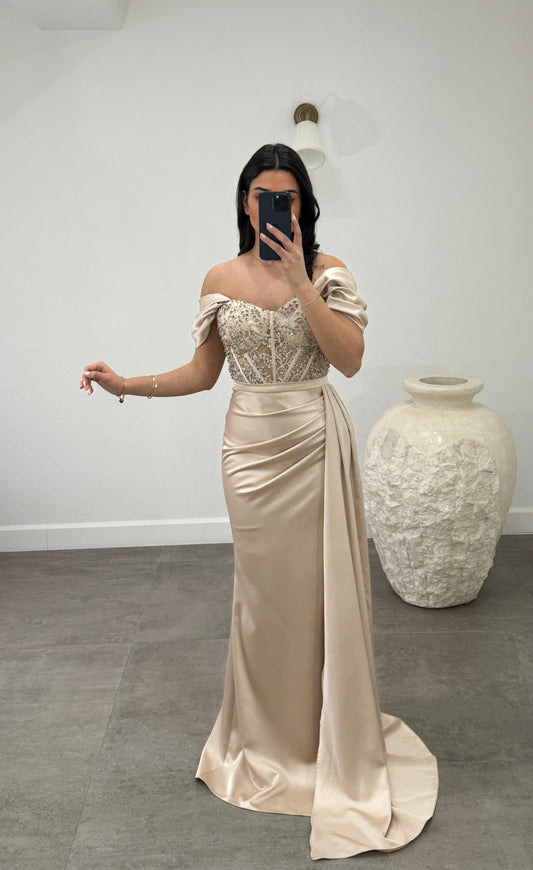 Elfida Beige Dress