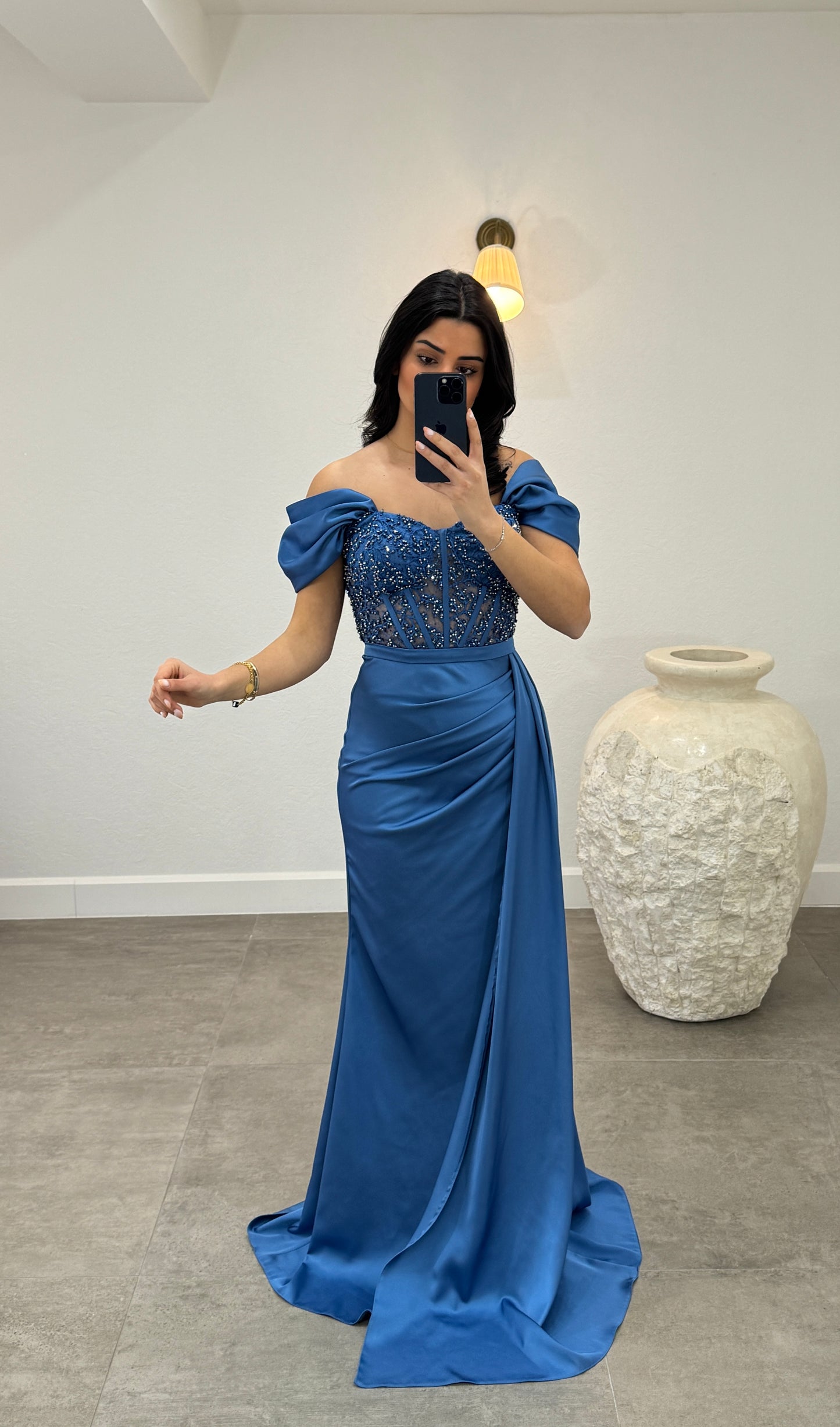 Elfida Blue Dress