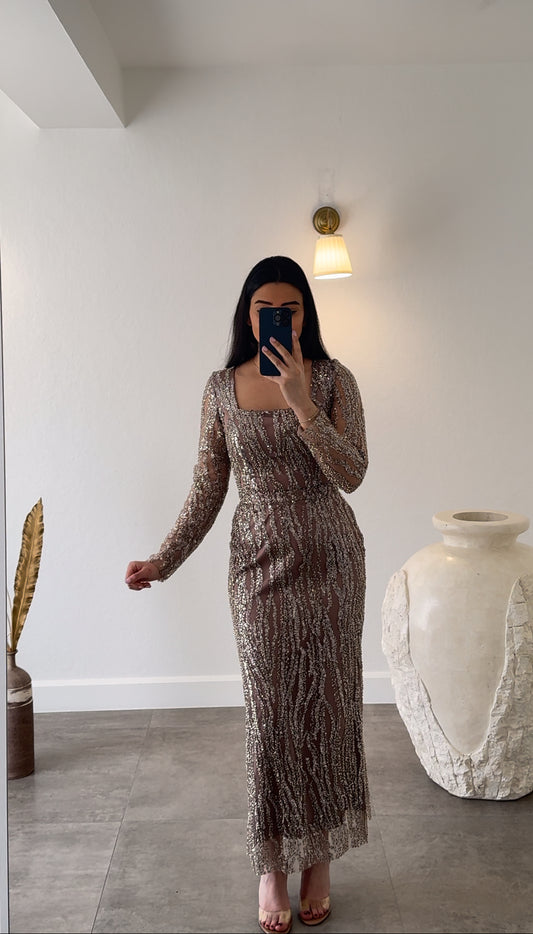 Glow Brown Dress