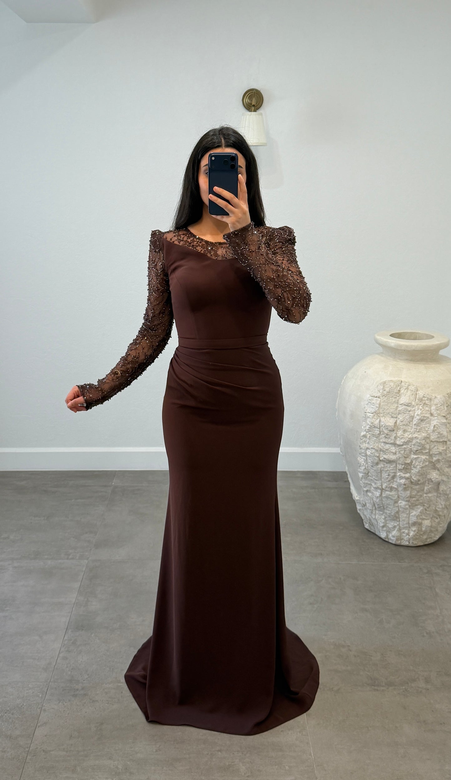 Asrin Dress Brown