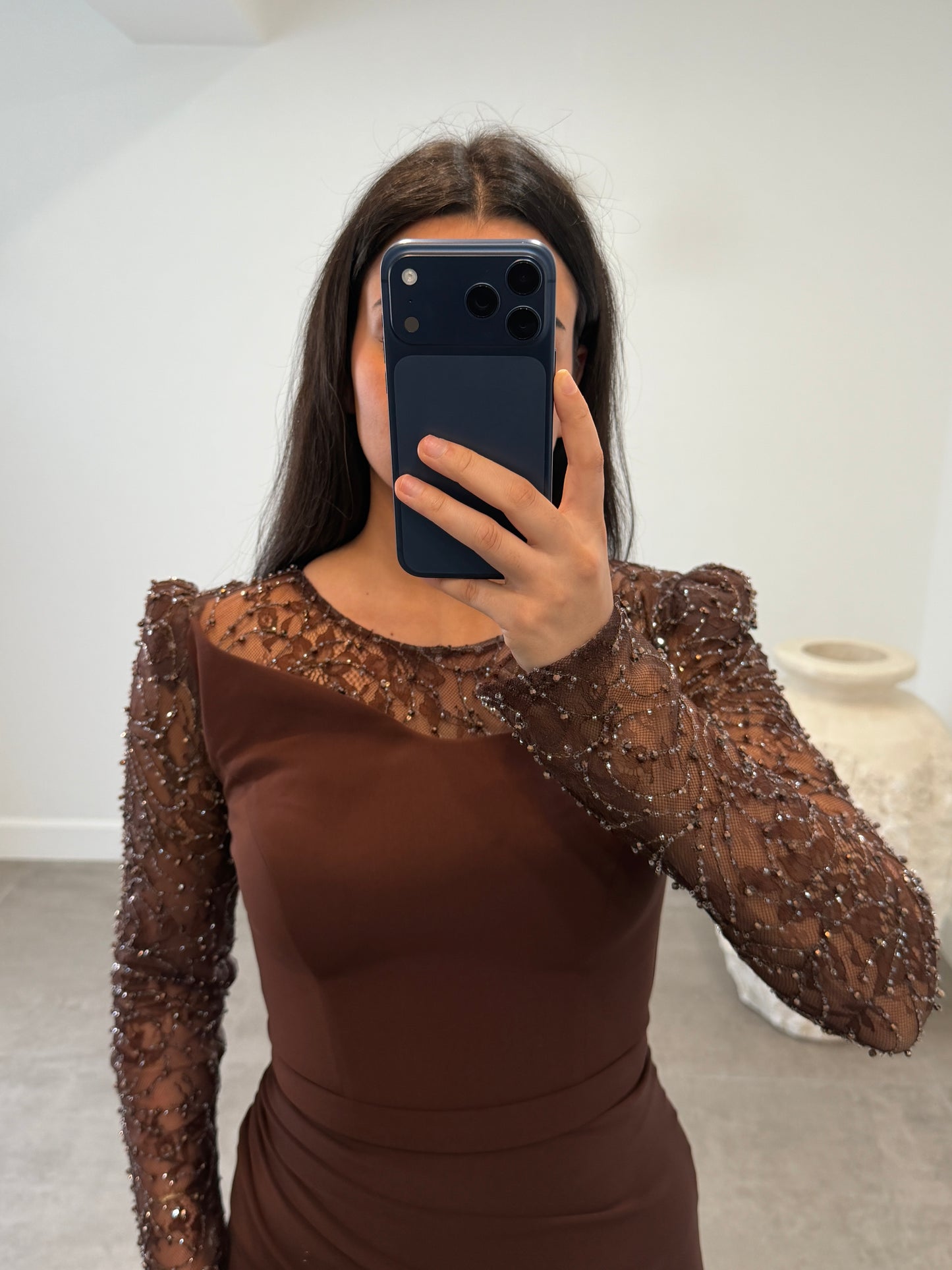 Asrin Dress Brown