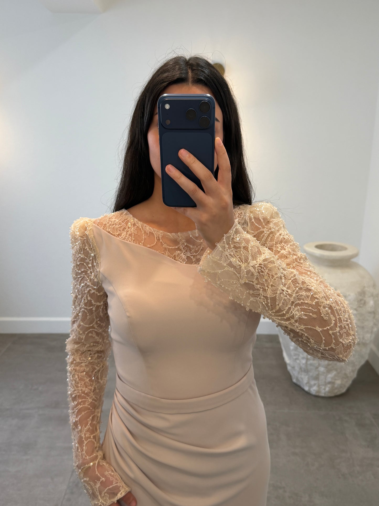 Asrin Dress Beige
