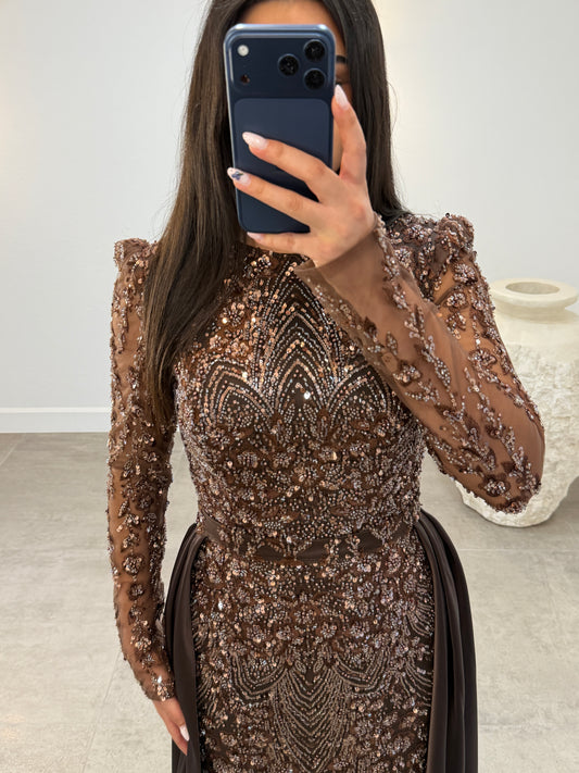Melinda Dress Brown