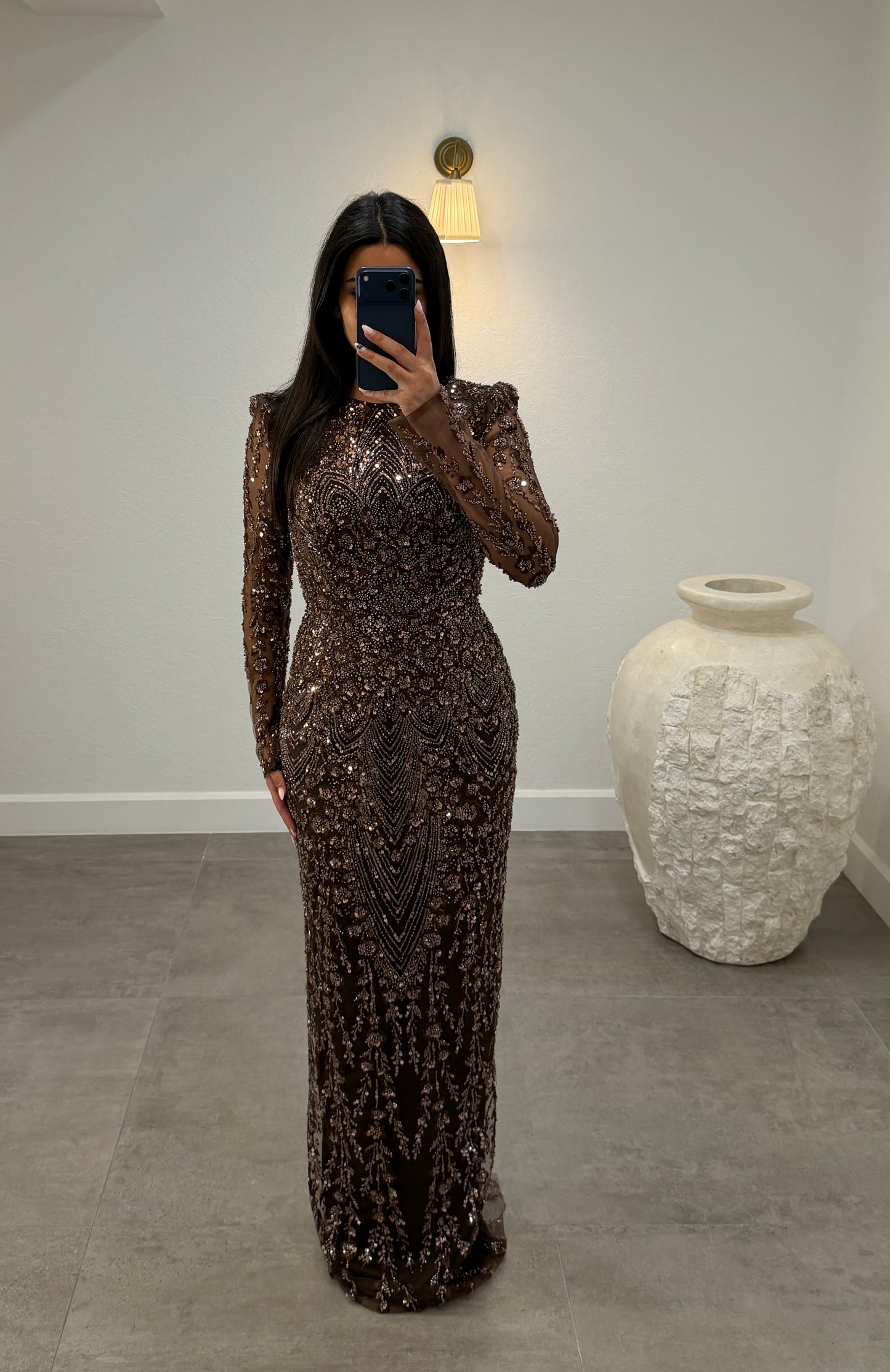 Melinda Dress Brown