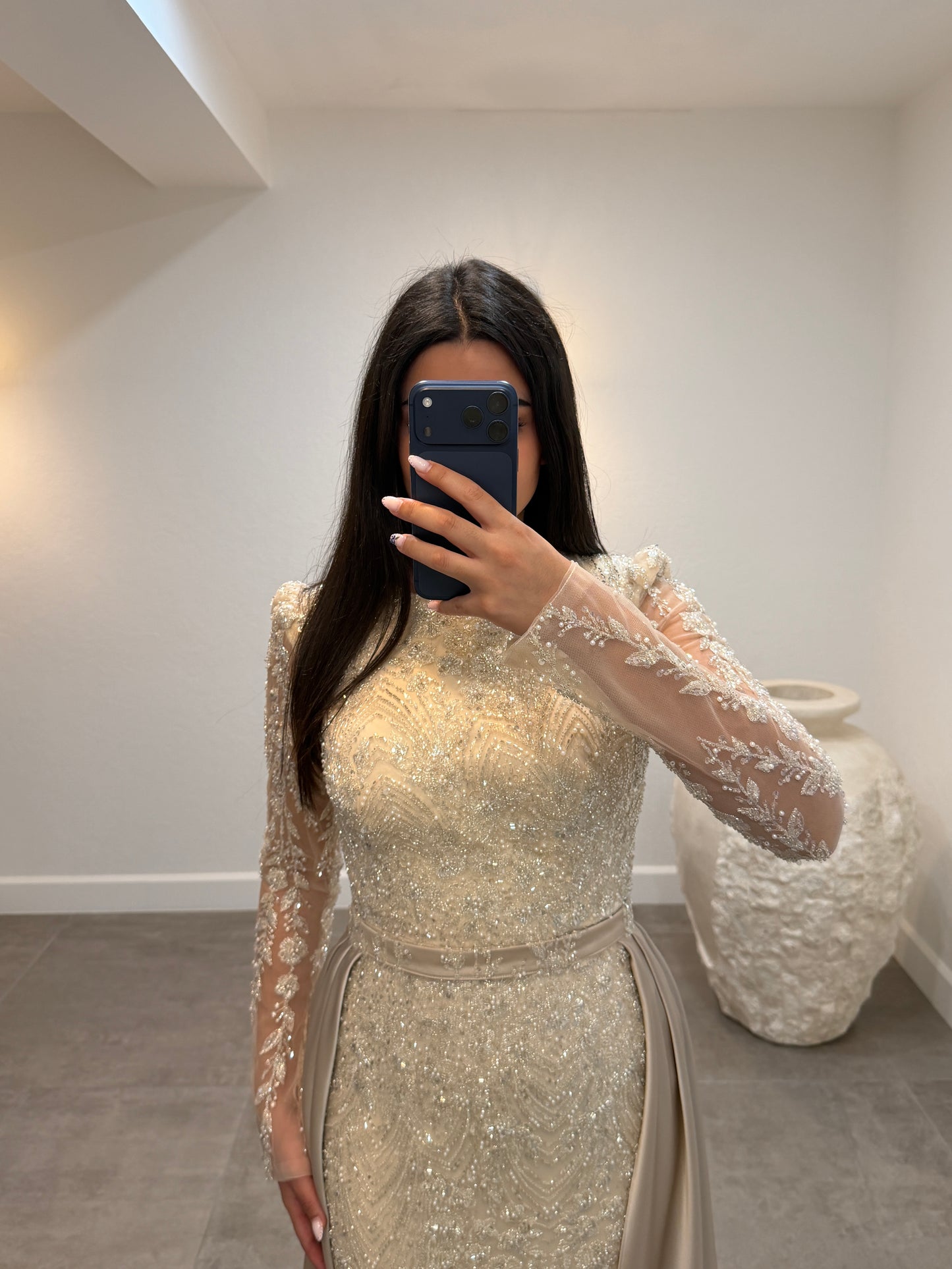 Melinda Dress Beige