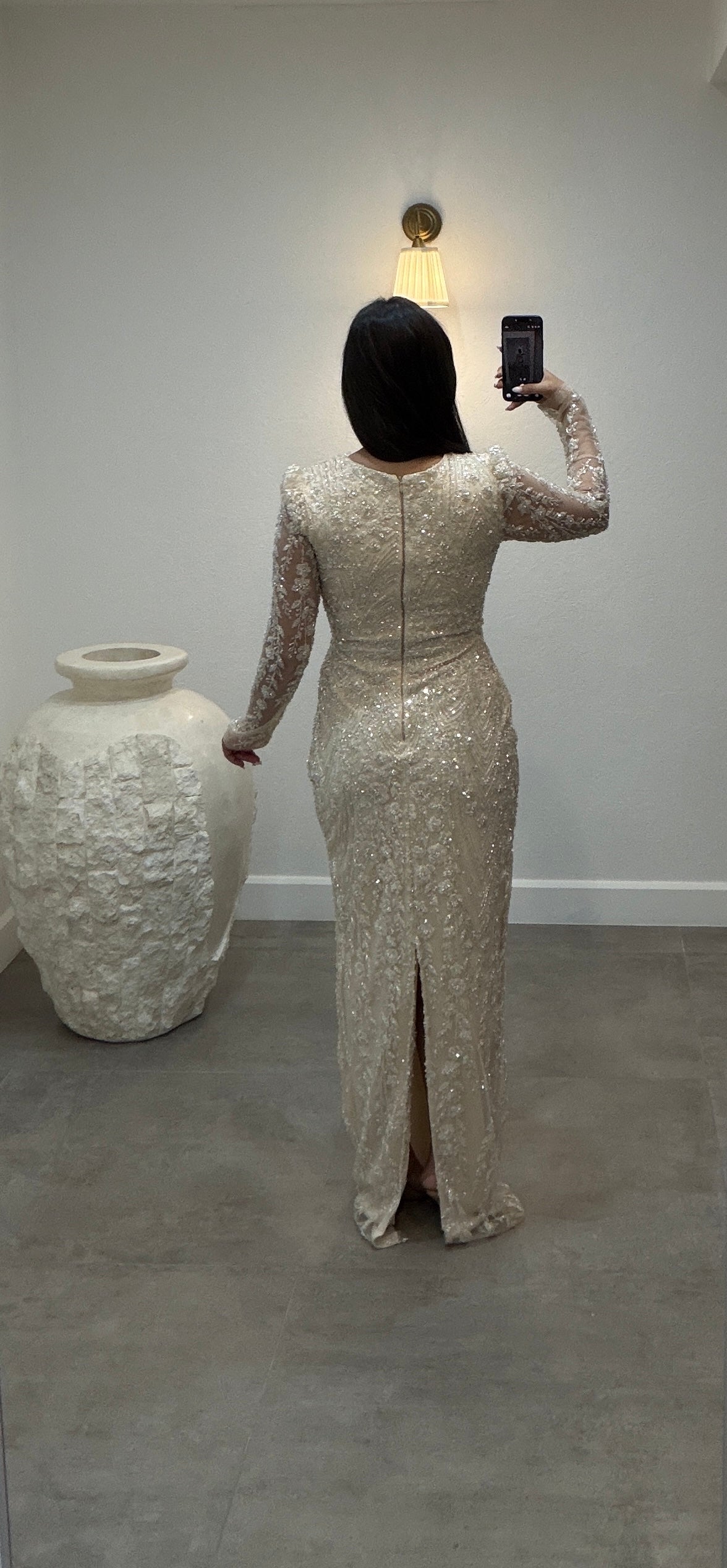 Melinda Dress Beige