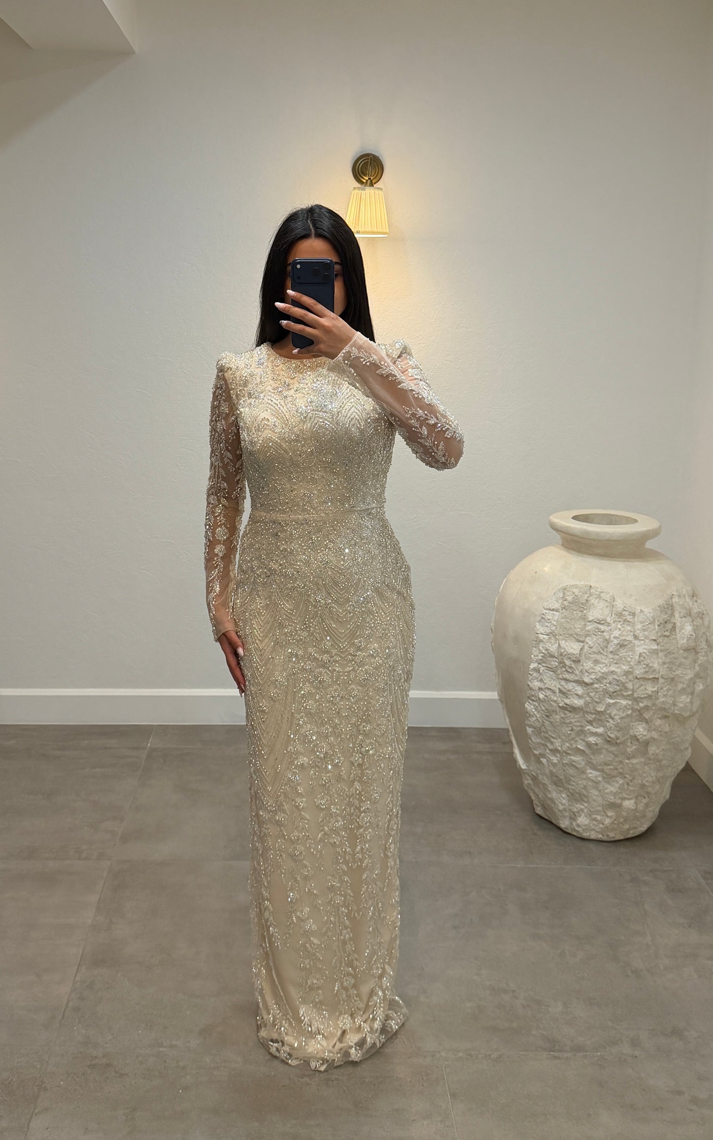 Melinda Dress Beige