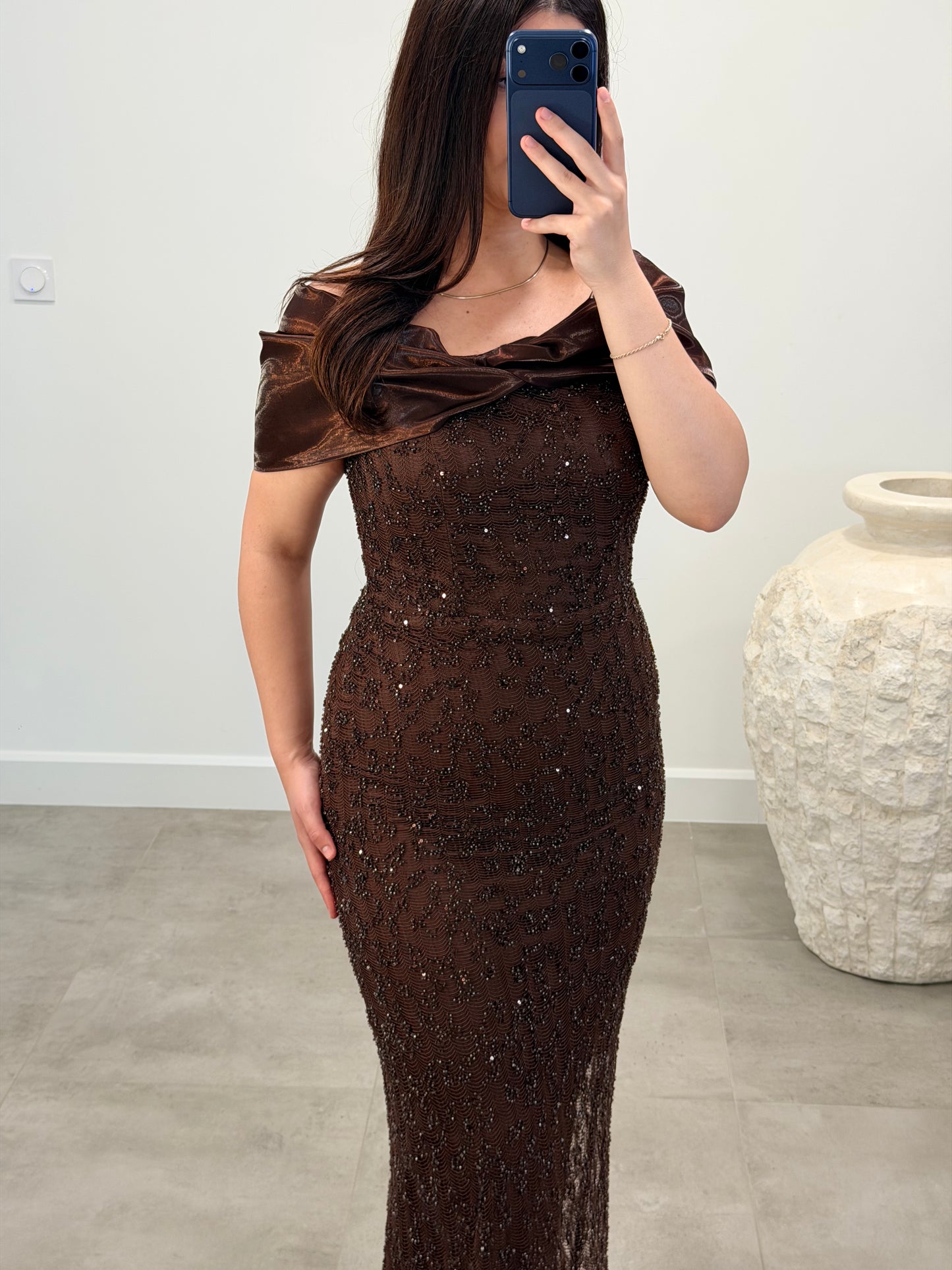 Evrin Dress Brown