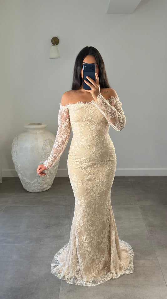 Dunia Dress Beige