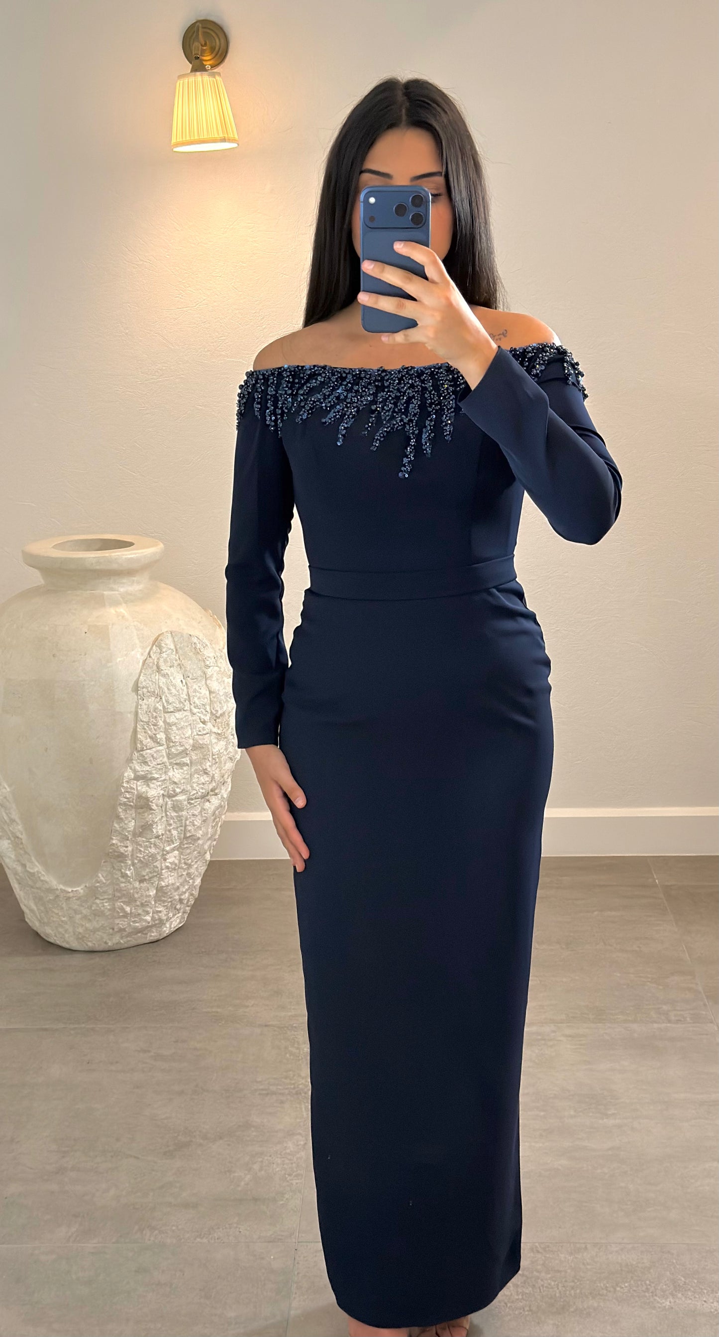Aren Dress Dark Blue