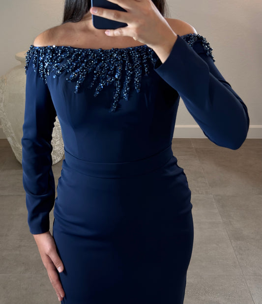 Aren Dress Dark Blue