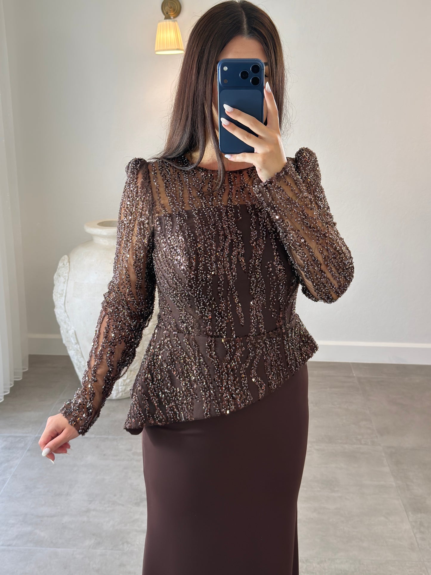 Sanelia Dress Brown