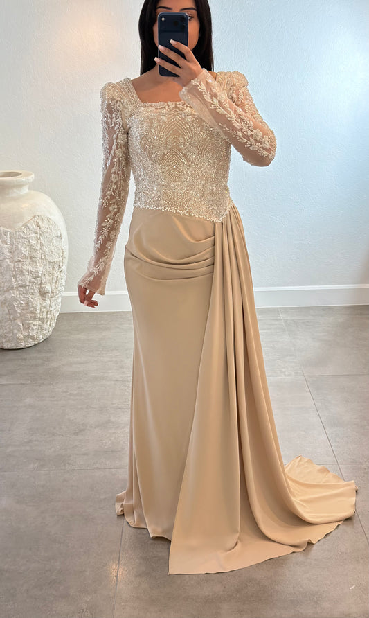 Clara Dress beige