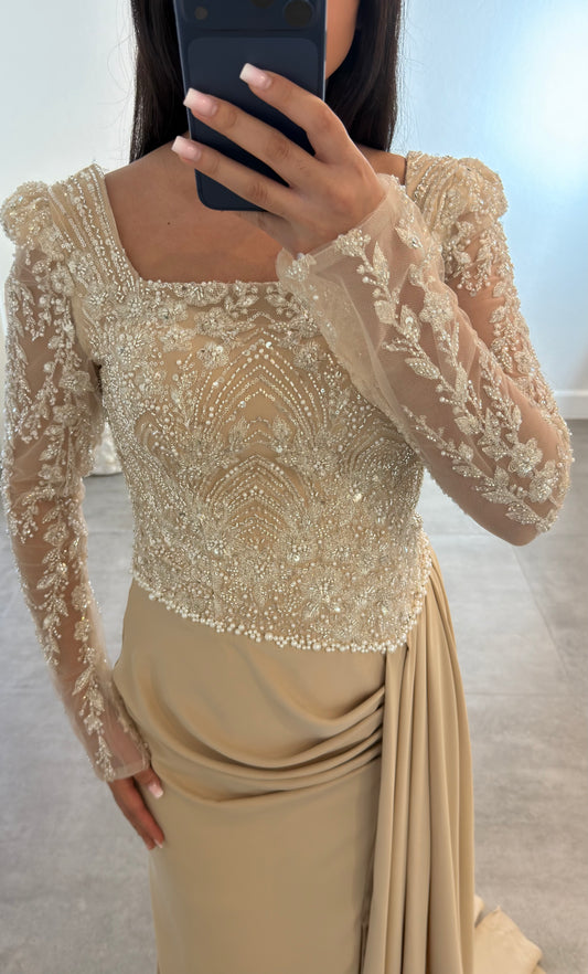 Clara Dress beige