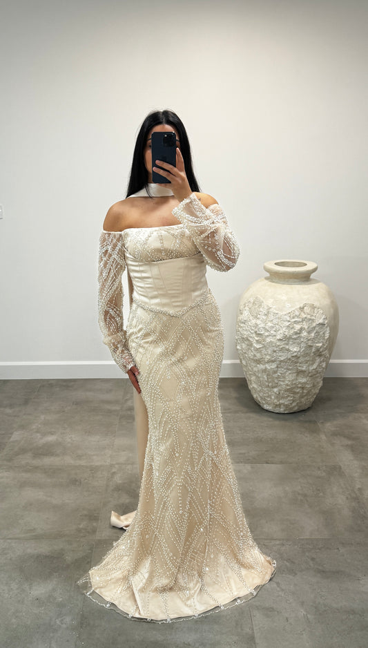 Minai Dress Beige