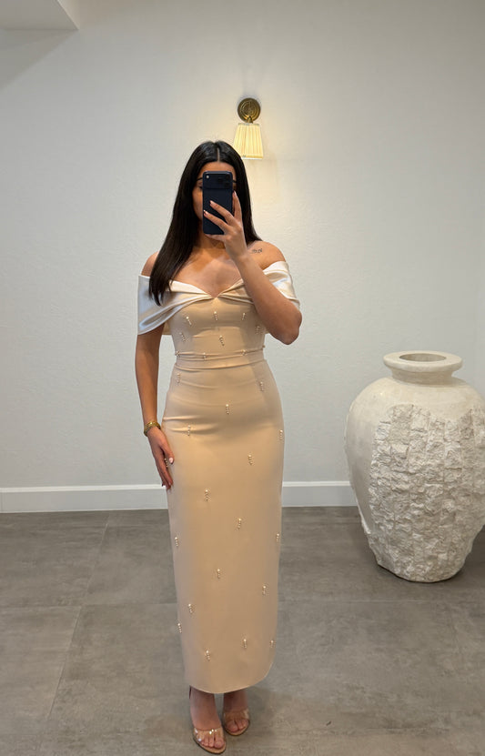 Cansu Dress Beige