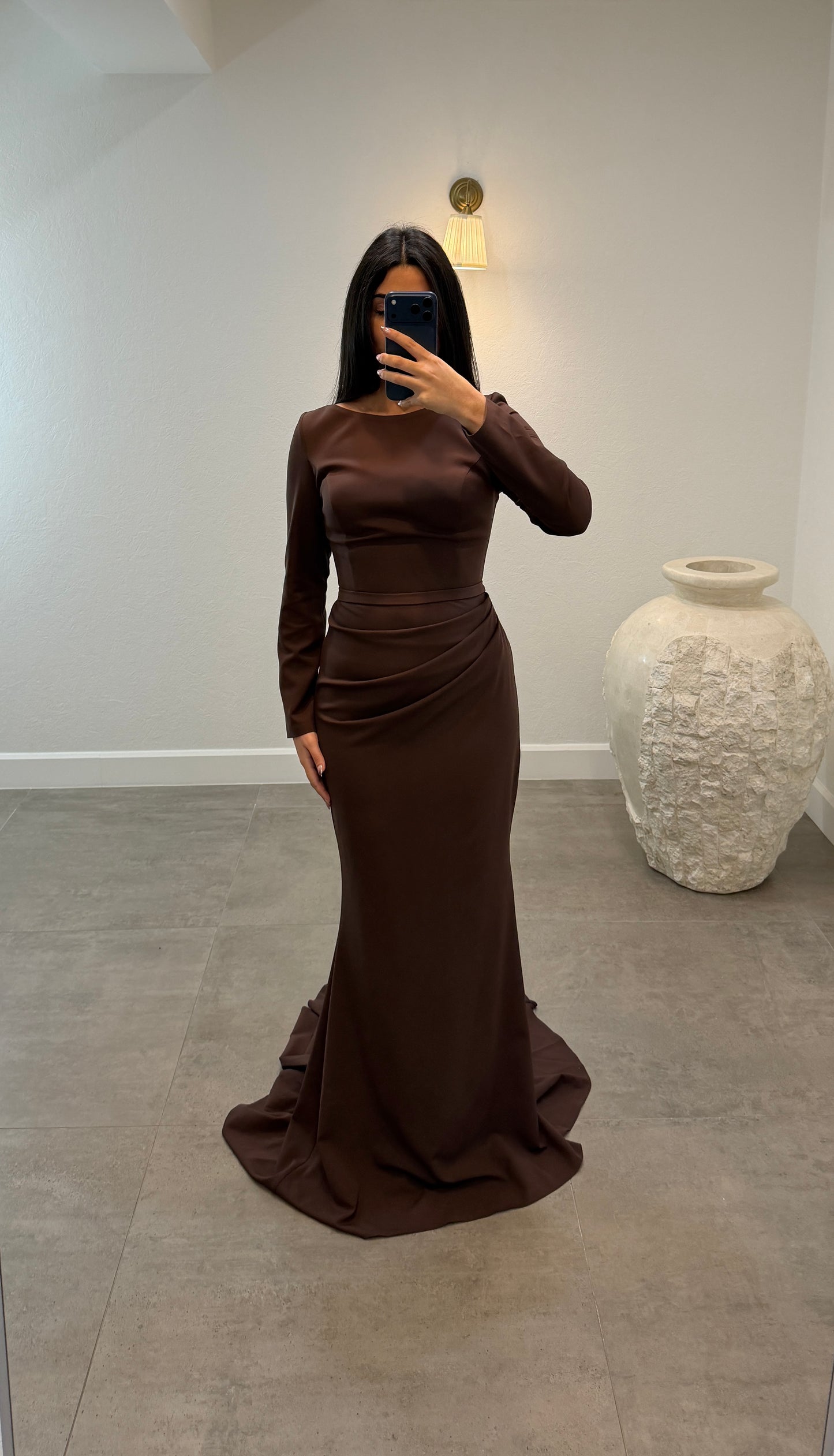 Evlin Dress Brown