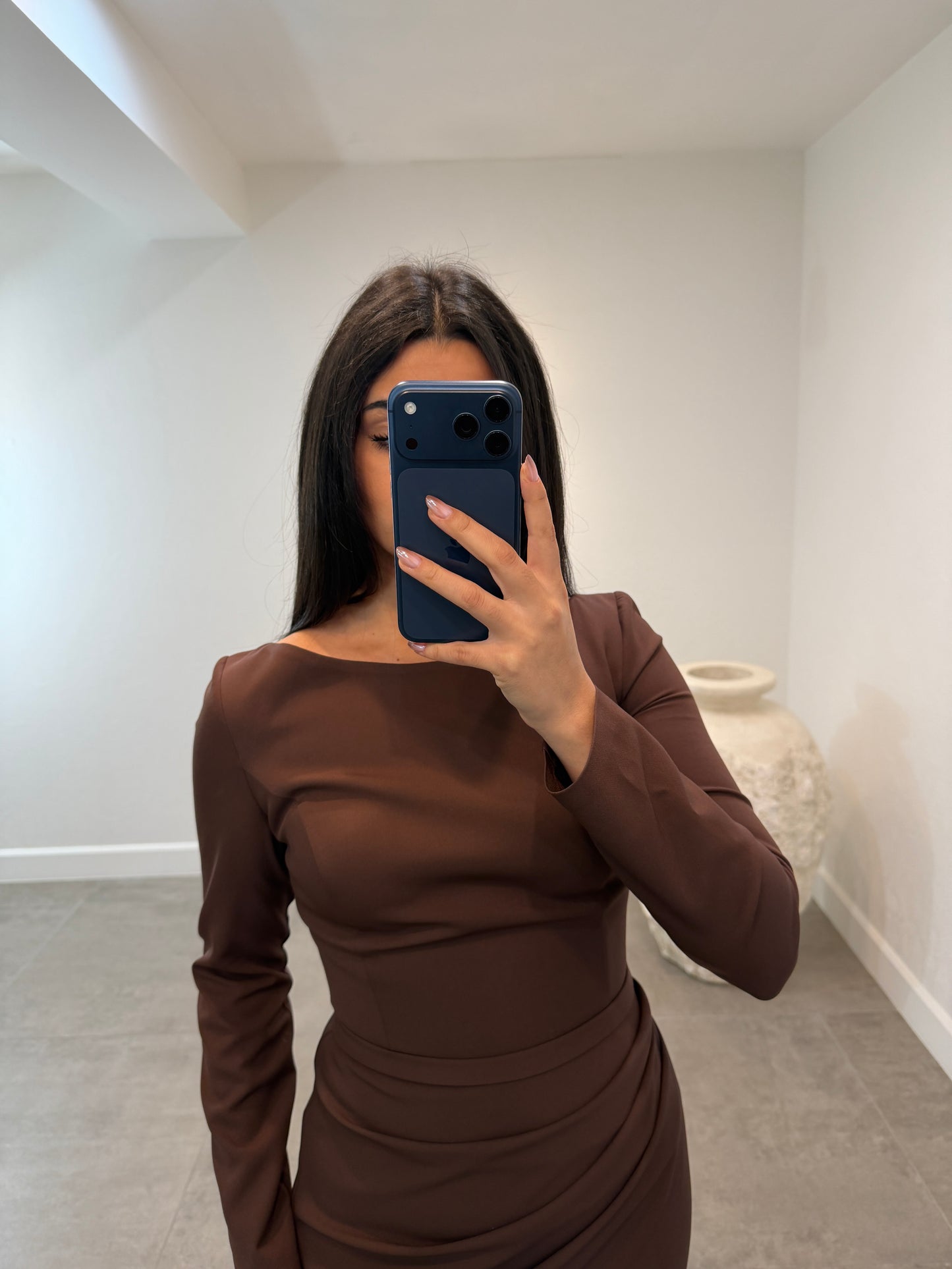 Evlin Dress Brown
