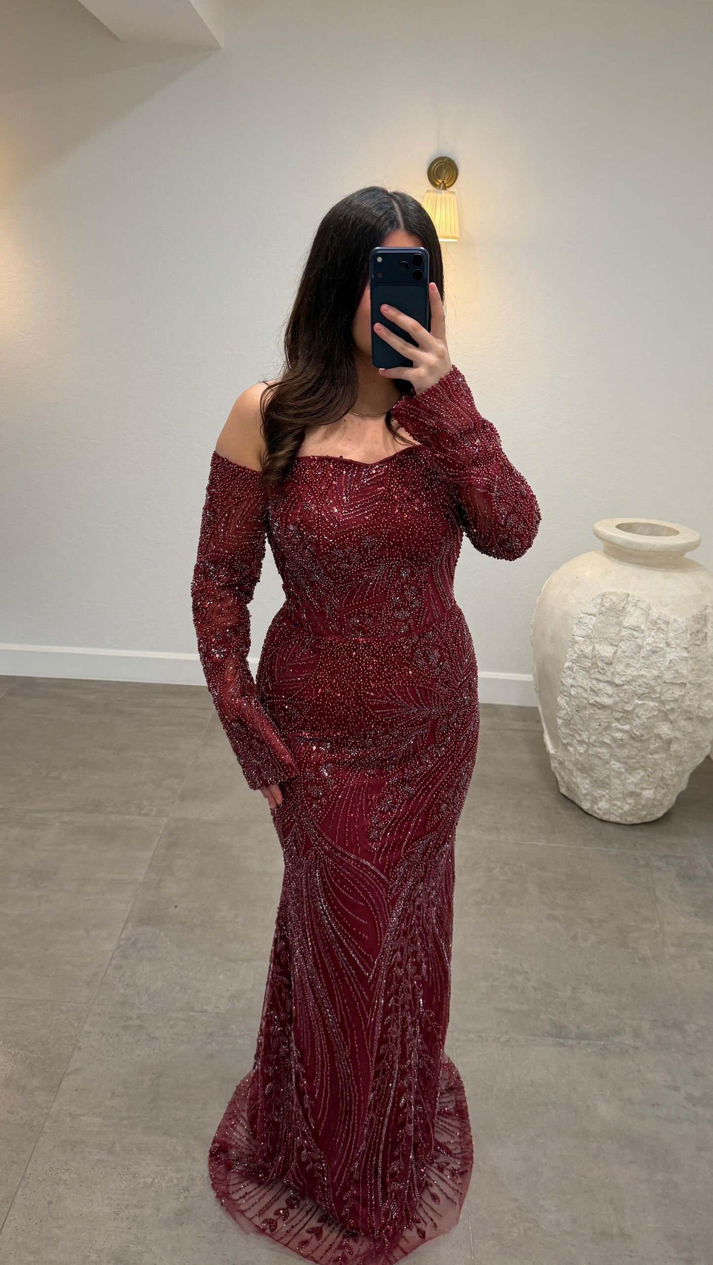 Hülya Dress Bordeaux