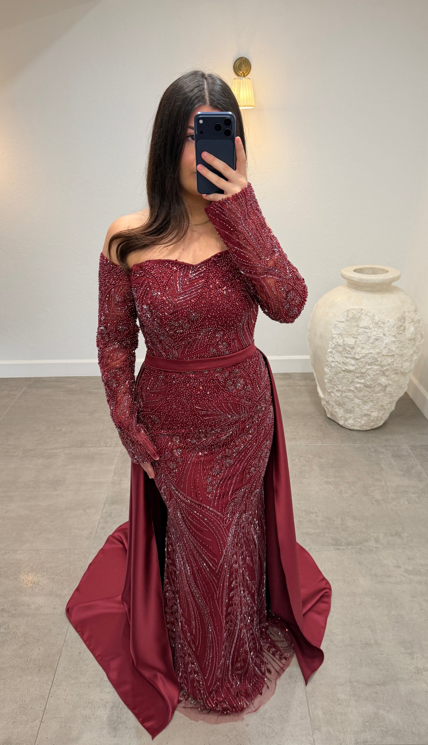 Hülya Dress Bordeaux