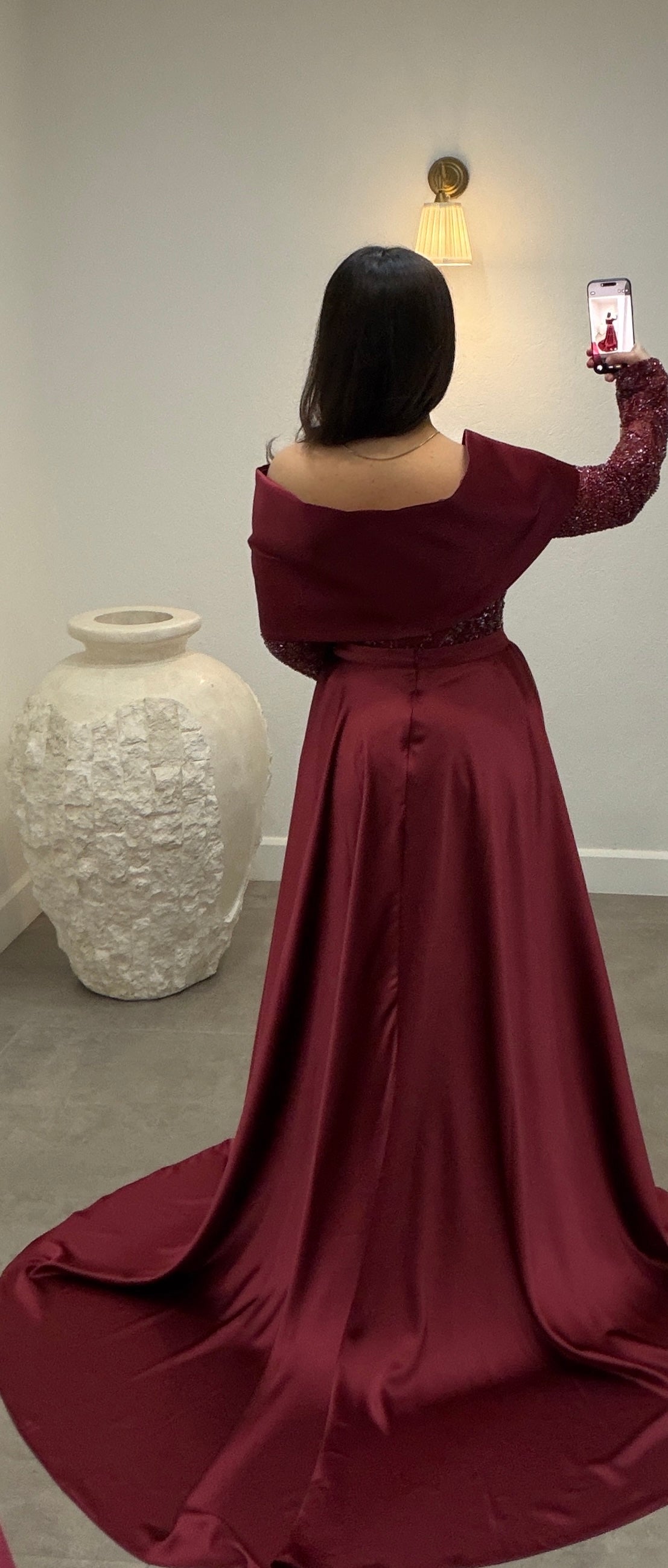Hülya Dress Bordeaux