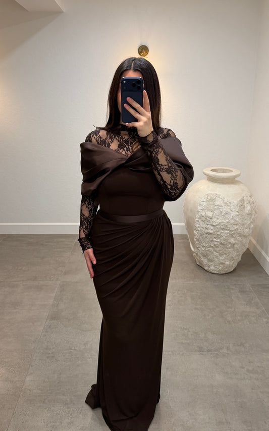 Ayline Dress Brown