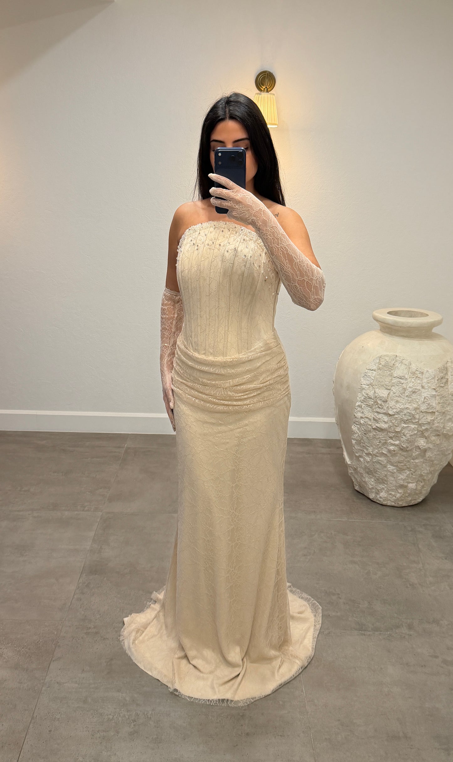 Derin Dress Beige
