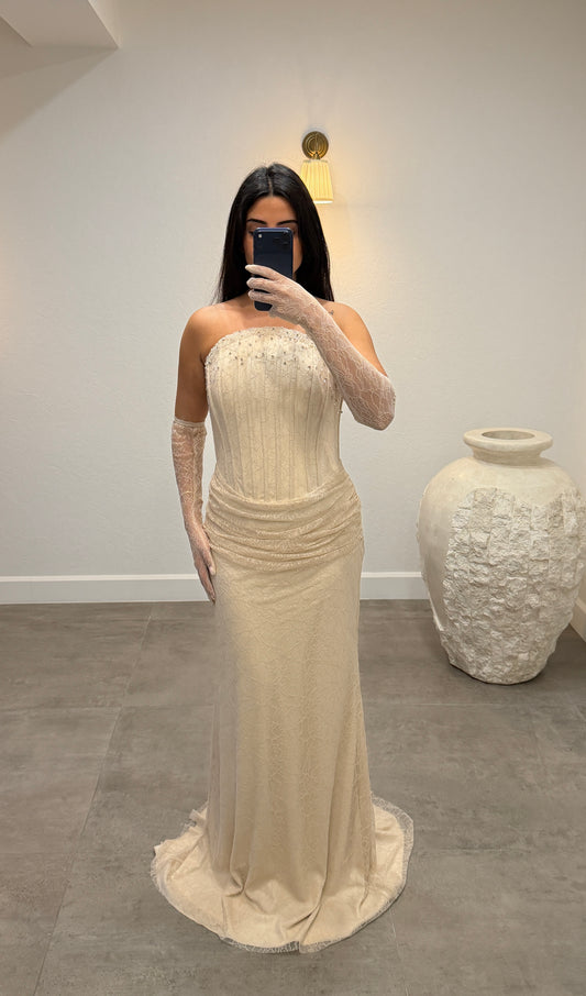 Derin Dress Beige