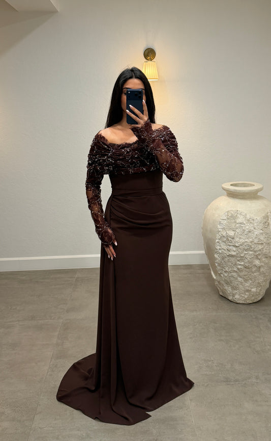 Zeliha Dress Brown