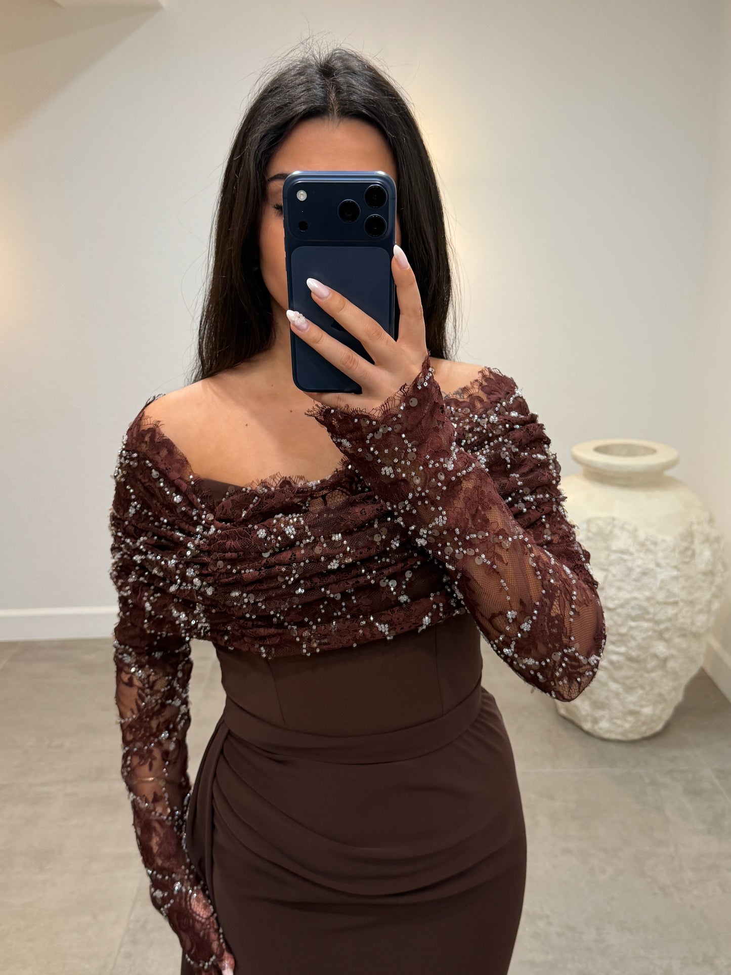 Zeliha Dress Brown